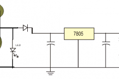 Biomechanical energy harvester circuit diagram